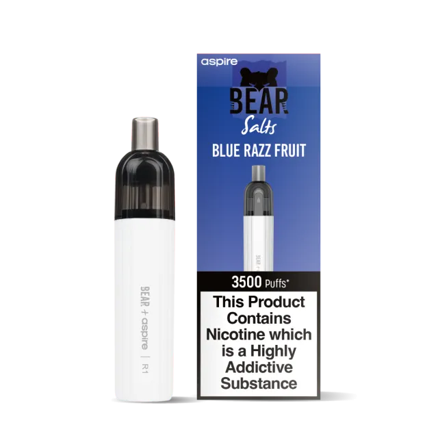 Bear + Aspire R1 Hybrid Device - Bear Salts Blueberry Razz Fruit Salts 20mg R1 Hybrid Device ELECTRONIC CIGARETTE – REFILLABLE, PLACED ON THE MARKET WITH ONE TYPE OF E-LIQUID (FIXED COMBINATION).  / vape-click.com